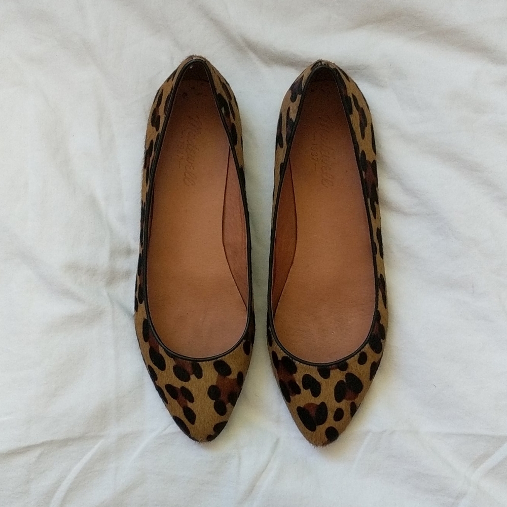 Madewell Calf Hair Flats, 7.5